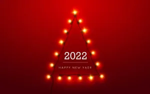 Triangle Lights New Year 2022 Wallpaper
