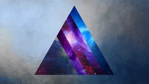 Triangular Prism Galaxy Wallpaper