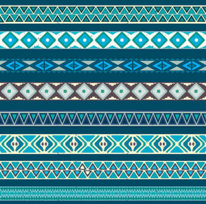 Tribal Pattern Blue Aesthetic Wallpaper