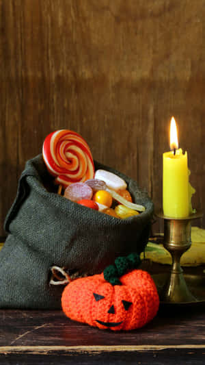 Trick Or Treat Bags Are Ready For The Taking Wallpaper