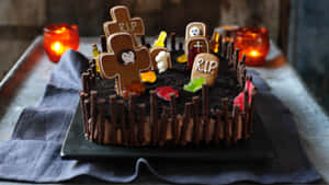 Trick Or Treat- Delicious Halloween Cake Wallpaper