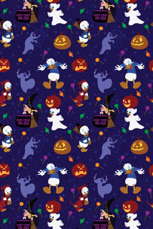 Trick Or Treat Purple Halloween Wallpaper