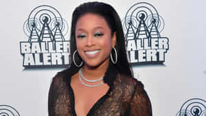 Trina Smiling At Baller Alert Event Wallpaper