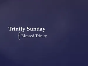 Trinity Sunday Blessed Trinity Text Wallpaper