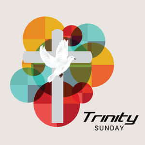 Trinity Sunday Doveand Cross Wallpaper