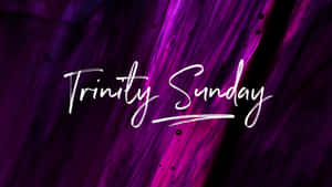 Trinity Sunday Purple Background Wallpaper