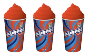 Triple Slurpee Cups Red Frozen Drink Wallpaper