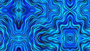 Trippy_ Blue_ Waves_ Artwork Wallpaper