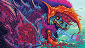 Trippy Creature Desktop Wallpaper