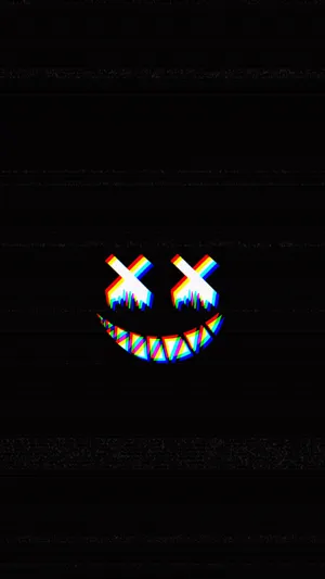 Trippy Dark Aesthetic Halloween Smile Wallpaper
