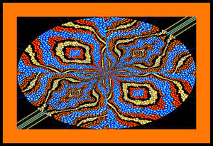 Trippy Indigenous Artwork Wallpaper