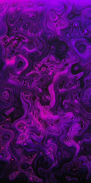 Trippy Purple Liquid Swirls Wallpaper