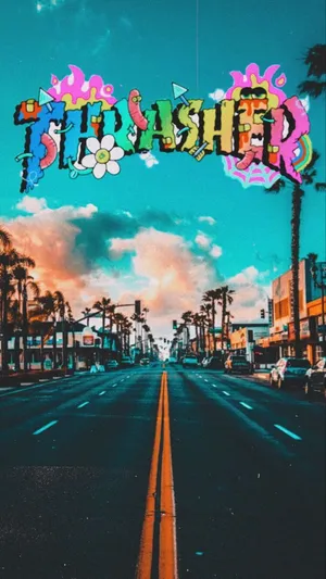 Trippy Skater Aesthetic Urban Street Wallpaper