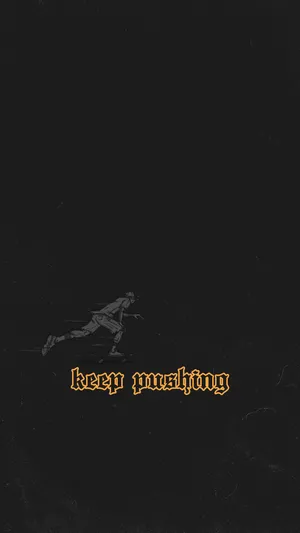 Trippy Skater Keep Pushing Aesthetic Wallpaper