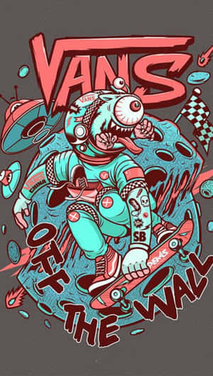 Trippy Skater Vans Aesthetic Wallpaper