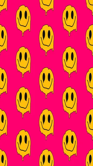 Trippy_ Smiley_ Face_ Pattern.jpg Wallpaper