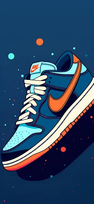 Trippy Space Nike Sneaker Art Wallpaper