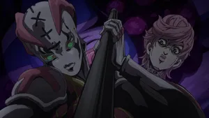 Trish Una Posing With Her Signature Style And Female Power Wallpaper