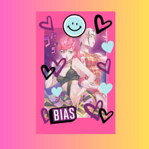 Trish Una's Intense Pose From Jojo's Bizarre Adventure Wallpaper