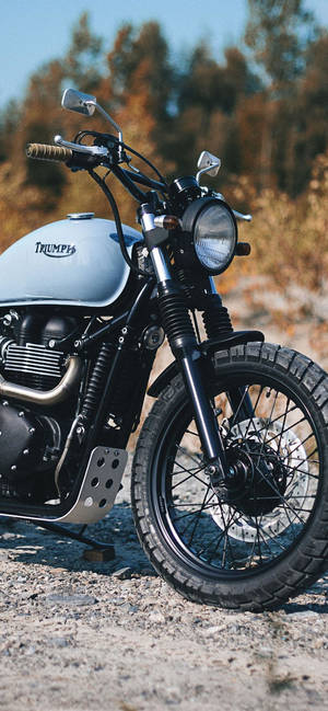 Triumph Scrambler Modern Bikes Iphone Wallpaper