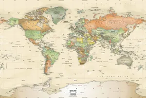 Triumphant Discovery - Vintage Cartographic Illustration Wallpaper
