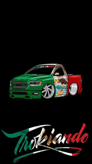 Trokiando Custom Truck Illustration Wallpaper