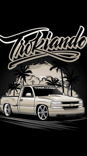 Trokiando Truck Graphic Art Wallpaper