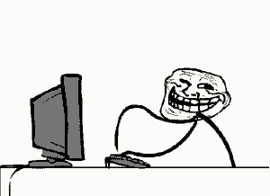 Troll Face On Fire Wallpaper