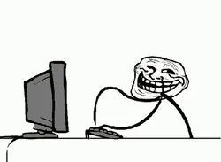 Troll Face On Fire Wallpaper