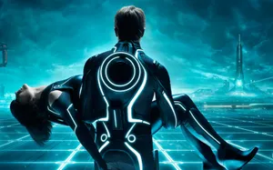 Tron Legacy Dual Monitor Wallpaper Wallpaper
