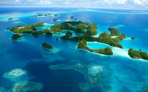 Tropical Archipelago Aerial View Wallpaper