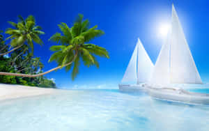 Tropical_ Beach_ Sailing_ Adventure.jpg Wallpaper