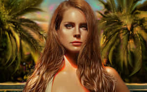 Tropical Glamour Portrait Wallpaper