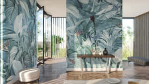 Tropical Home With Chic Vibes Wallpaper