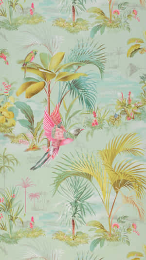Tropical Jungle Print Wallpaper
