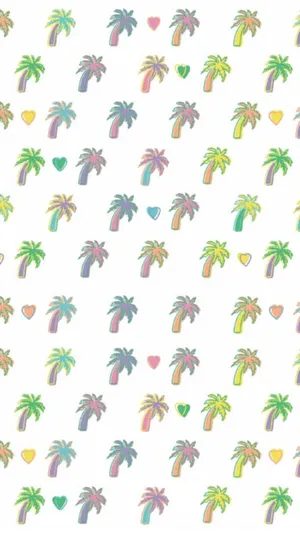 Tropical Pattern Preppy Style Wallpaper