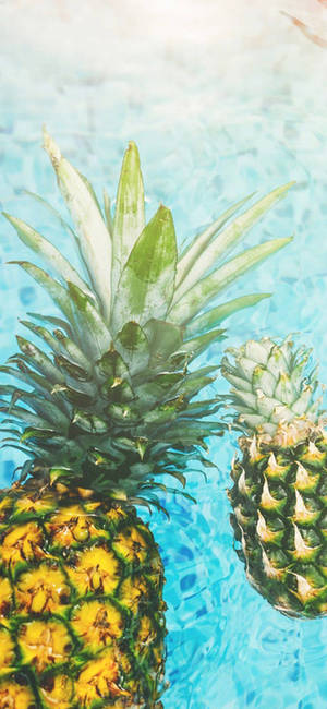 Tropical Pineapple Iphone Wallpaper Wallpaper