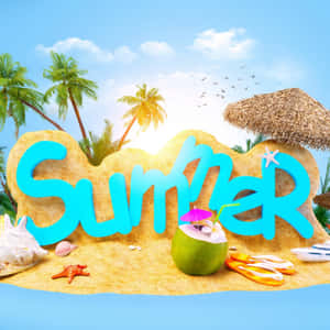 Tropical Summer Vibes Wallpaper