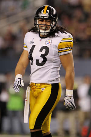 Troy Polamalu, Former Nfl Safety Wallpaper