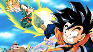 Trunks Of The Future Shows No Fear Against Ultra Instinct Goku Wallpaper