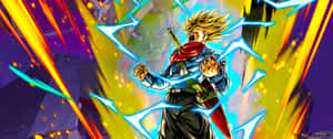 Trunks With His Sword Ready In Dragon Ball Z Wallpaper