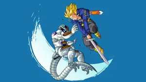 Trunksvs Frieza Epic Confrontation Wallpaper