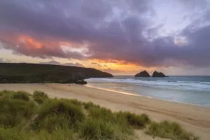 Truro Sunset Beachscape Wallpaper