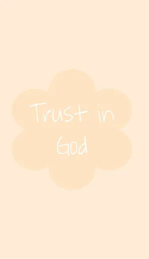 Trustin God Floral Background Wallpaper
