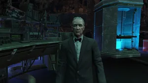 Trusty Alfred Pennyworth In The Heart Of The Batcave Wallpaper