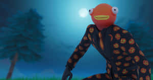 Try Out The Cool New Fishstick Character In The Fun And Popular Fortnite Game! Wallpaper