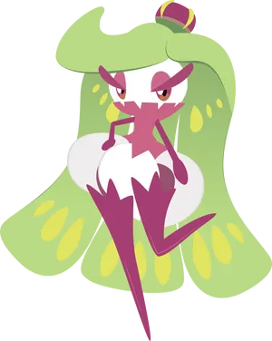 Tsareena Pokemon Character Art Wallpaper