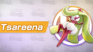 Tsareena Pokemon Unite Promotional Art Wallpaper