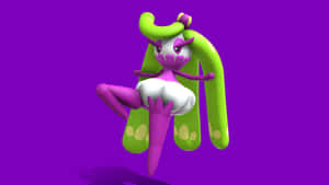 Tsareena Pokemon3 D Model Pose Wallpaper