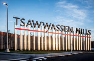 Tsawwassen Mills Signage Dusk Wallpaper